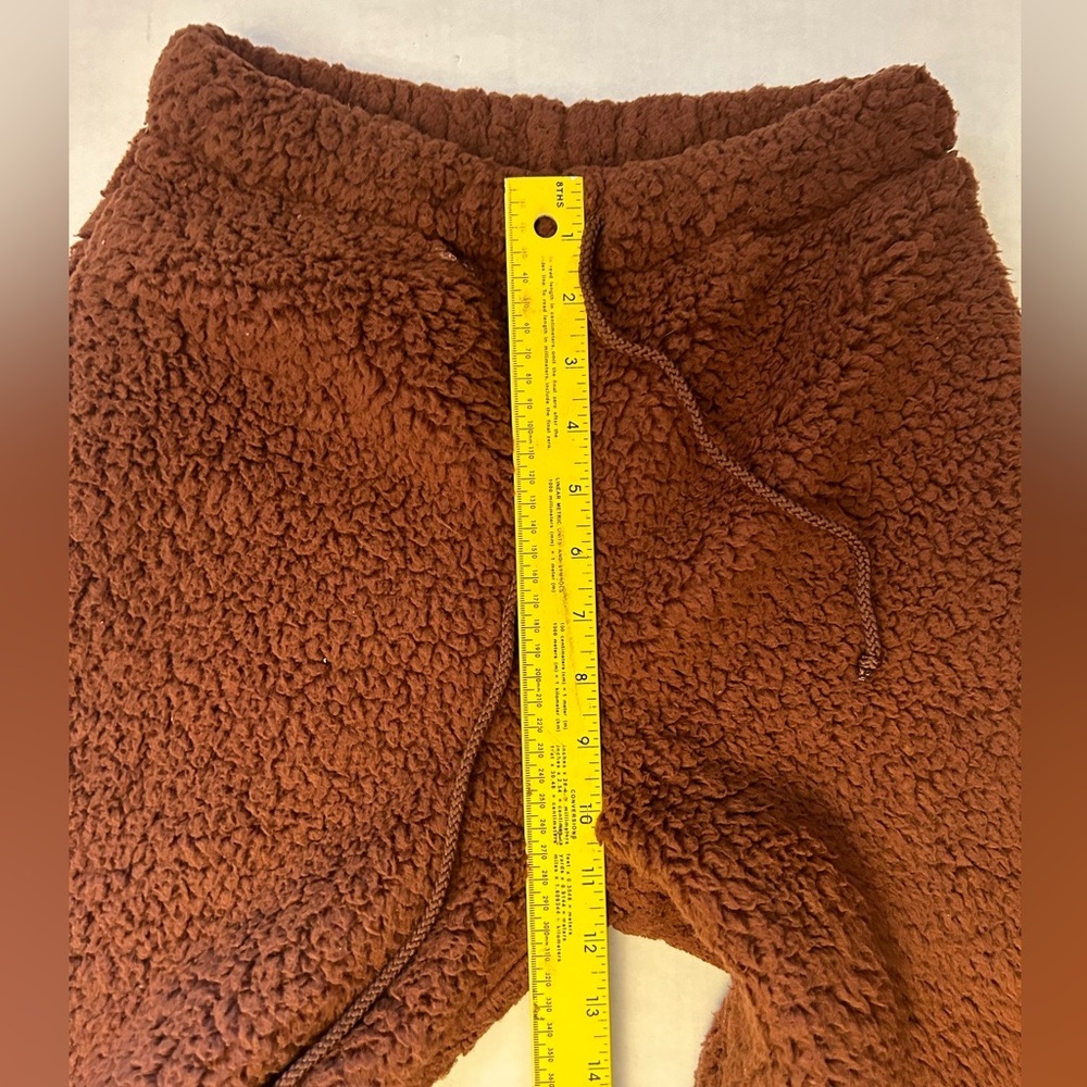 Self Esteem Faux Sherpa Juniors Warm Brown Joggers Super Soft Sz-XS. Z12 - Picture 10 of 10
